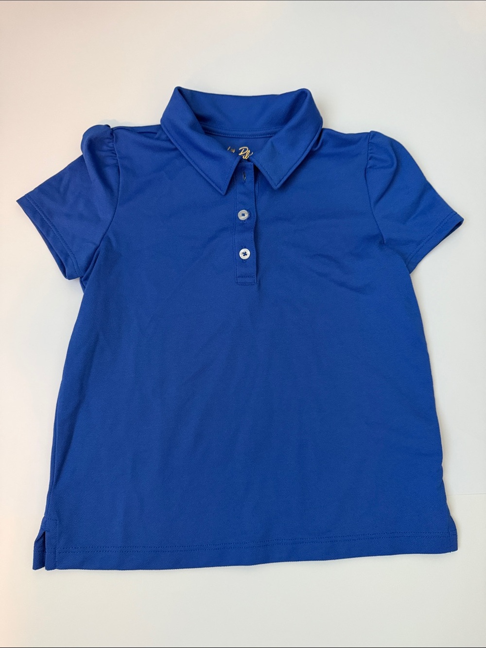 Lilly Pulitzer Girls' Short Sleeve Polo in Royal Blue